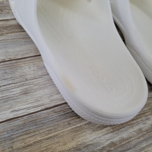 Crocs Coast Slide Slip-On Lightweight Sandals White Blanc Unisex Womens 8 Mens 6 - Picture 6 of 11